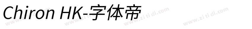 Chiron HK字体转换